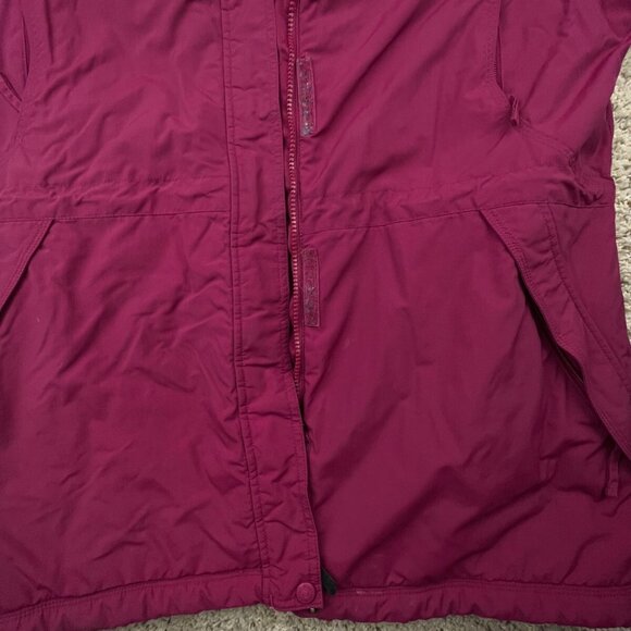 LL Bean Women’s Thinsulate Lined Hooded Jacket Coat Red 0BDX2 Size L Large Reg * - Picture 12 of 16